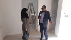 بازدید معاون فرهنگی دانشجویی دانشگاه از روند احداث خوابگاه های دانشجویی آرادان و سرخه